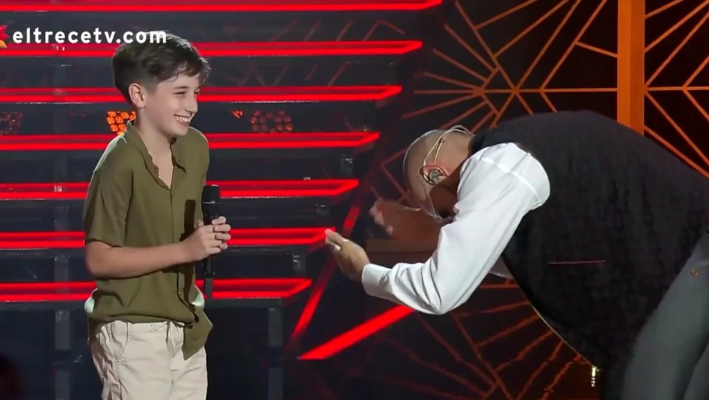 Una voz joven que emocionó a todo el&nbsp;estudio